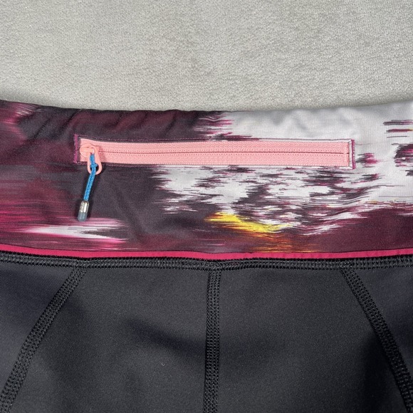 Lululemon Pace Rival Crop Leggings Womens 4 Wind Berry Rumble Zip Pocket 22" EUC - Picture 6 of 8